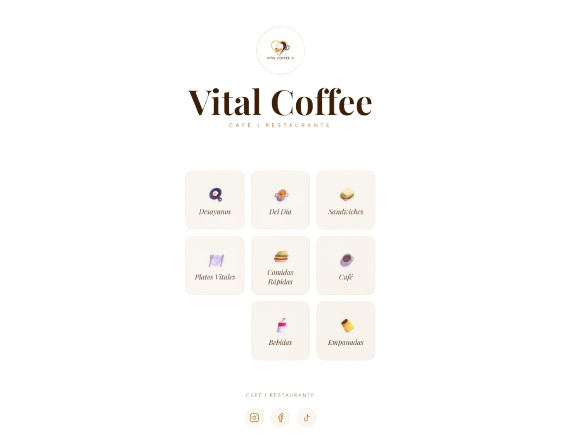 VITALCOFFE - Menú digital